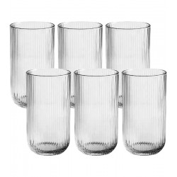 Jogo 6 Copo 430ml Alto Lines Vidro Wolff